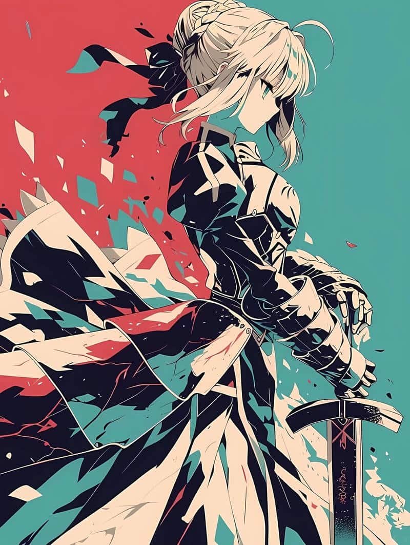 ảnh saber alter làm nền