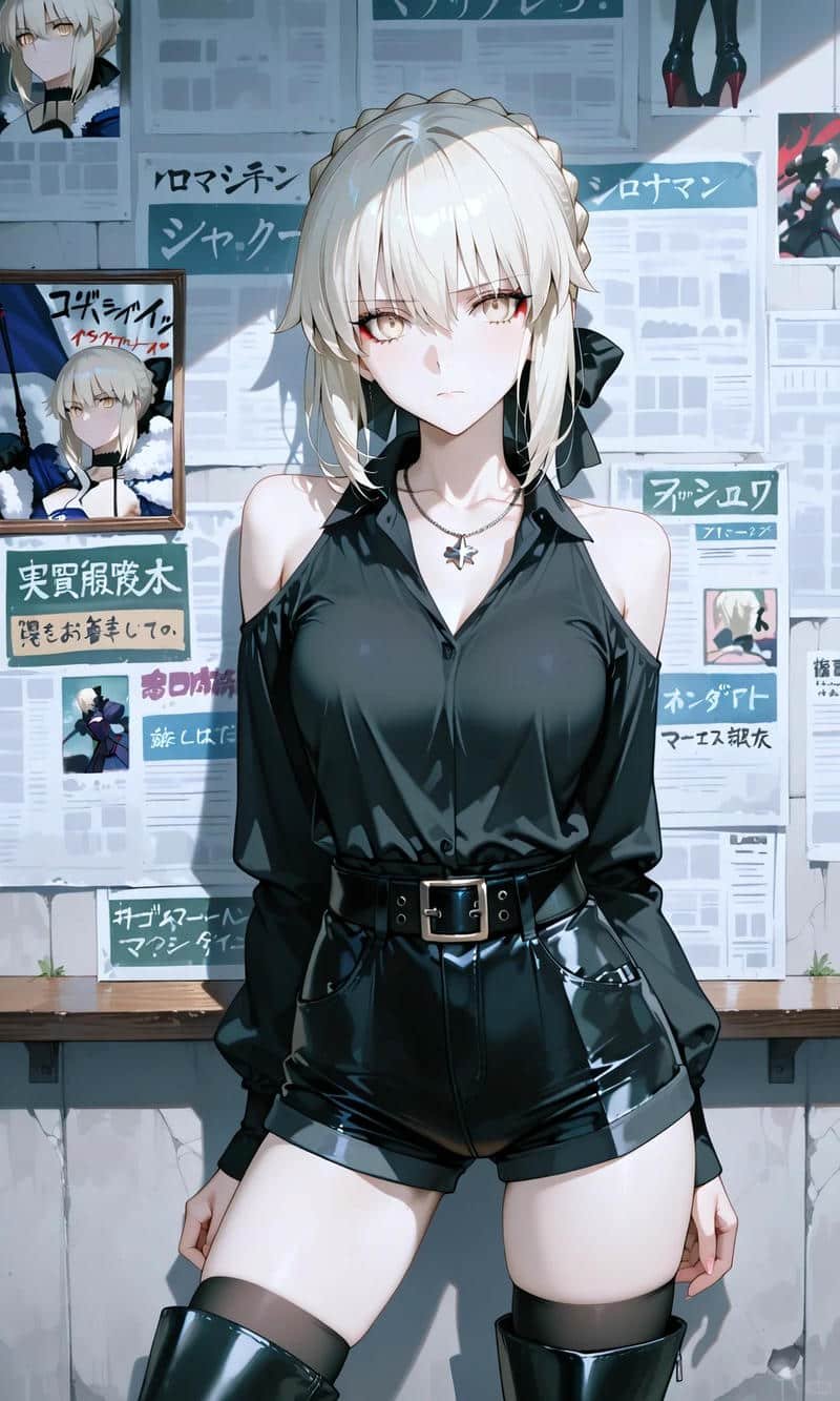 ảnh saber alter phong cách tối