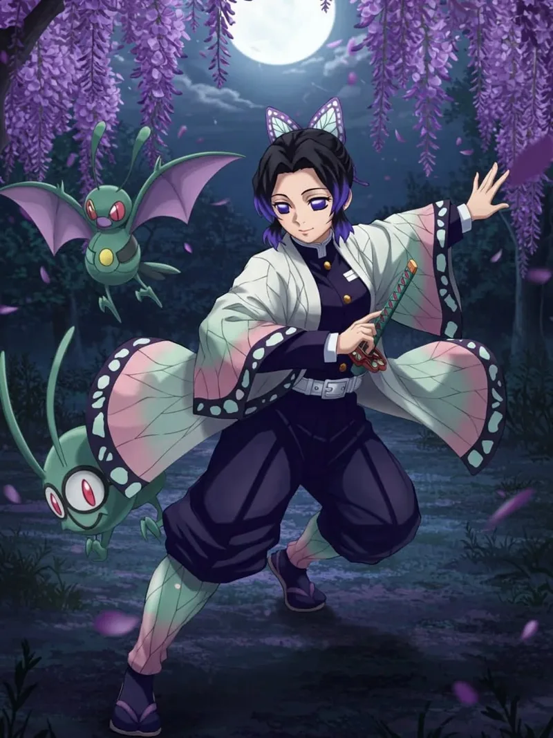 ảnh shinobu cầm kiếm