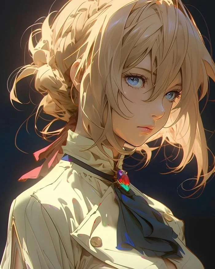 ảnh violet evergarden buồn