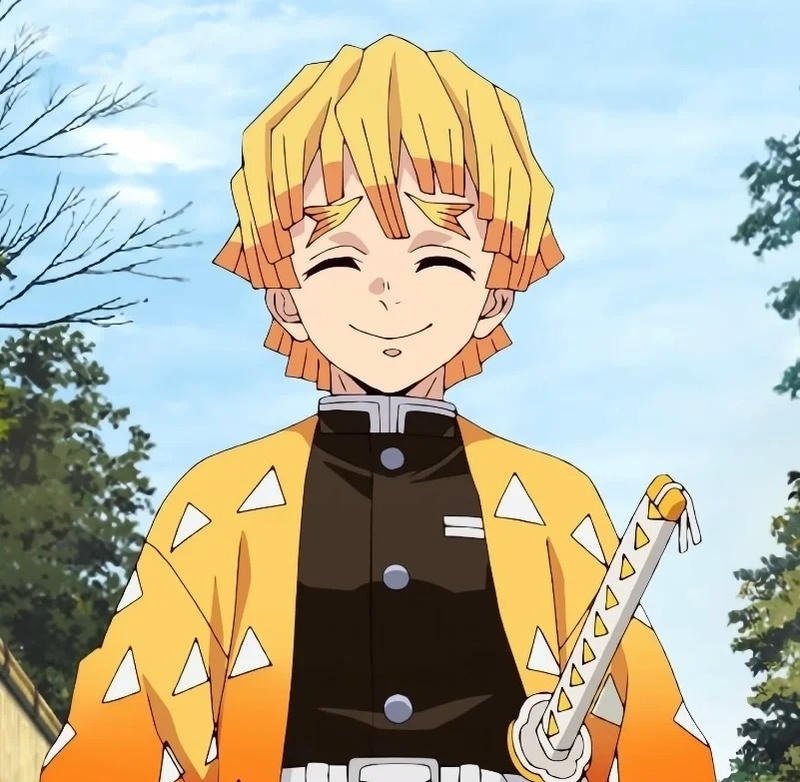 ảnh zenitsu đầy quyết tâm