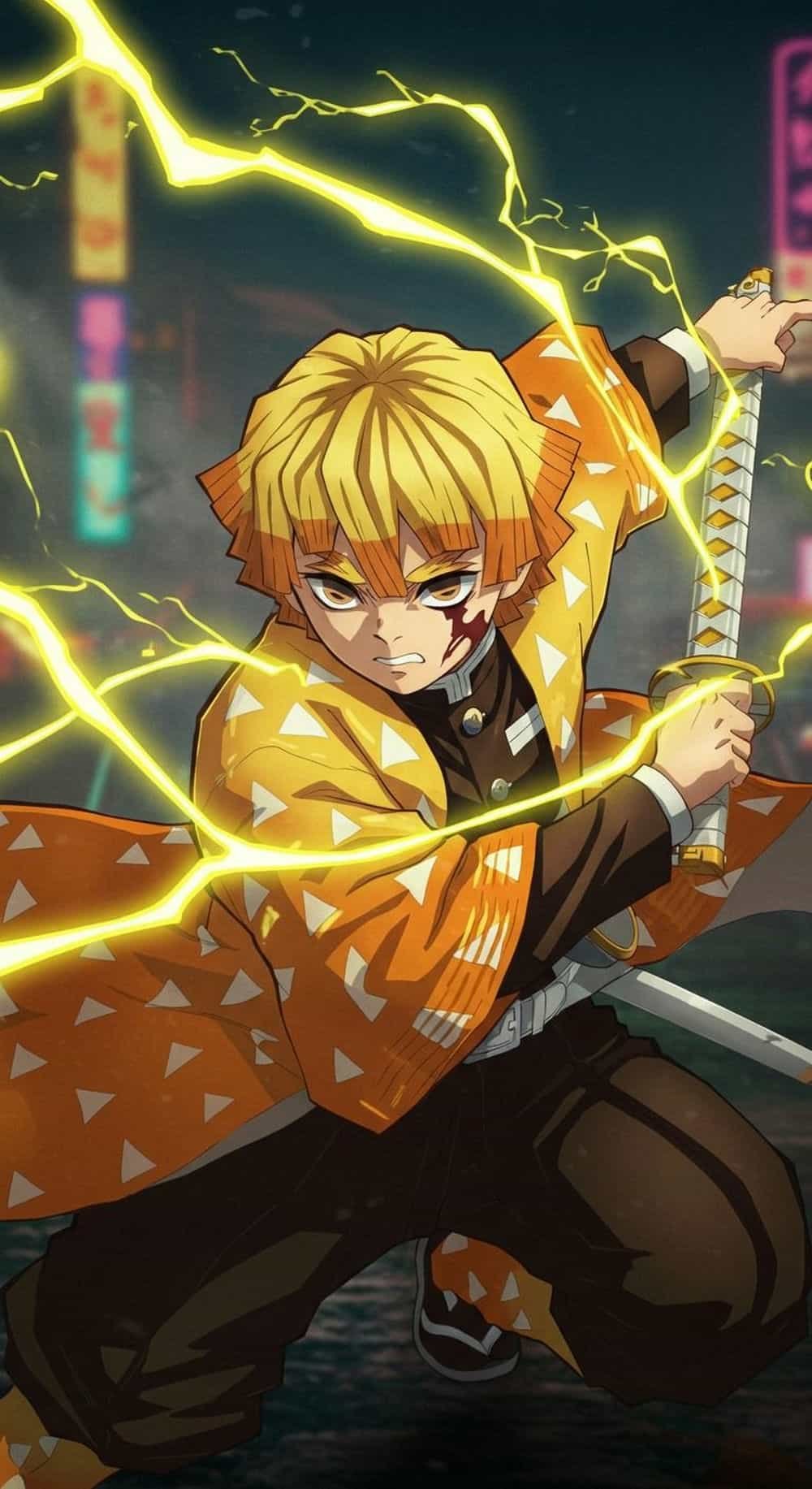 ảnh zenitsu lao như chớp