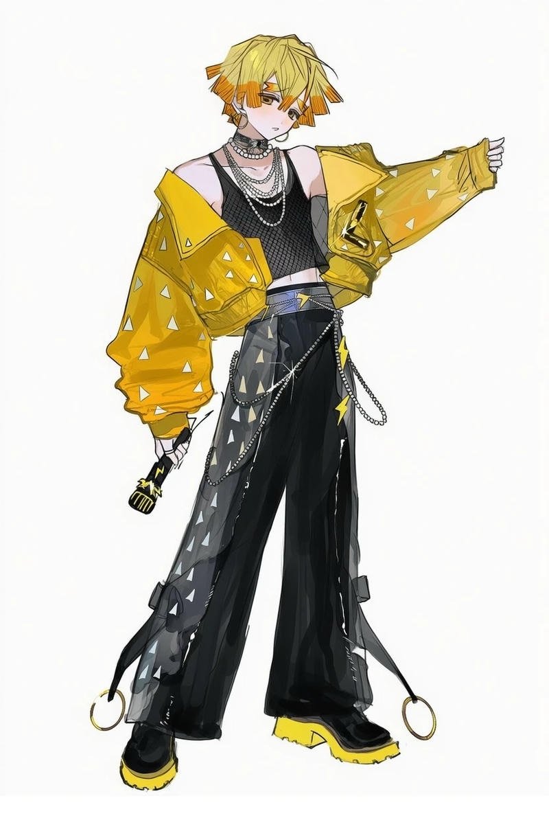 ảnh zenitsu nhìn đầy tự tin