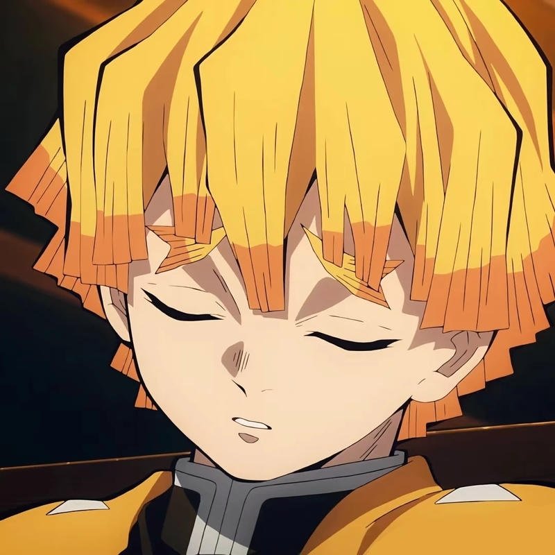 ảnh zenitsu tạo dáng ấn tượng