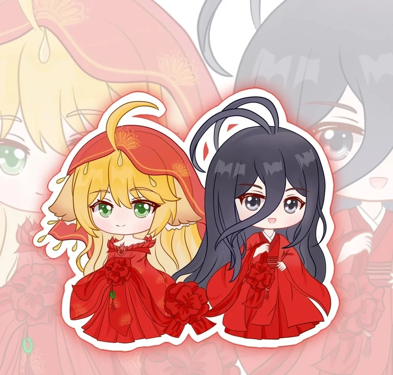 avatar đôi chibi cute