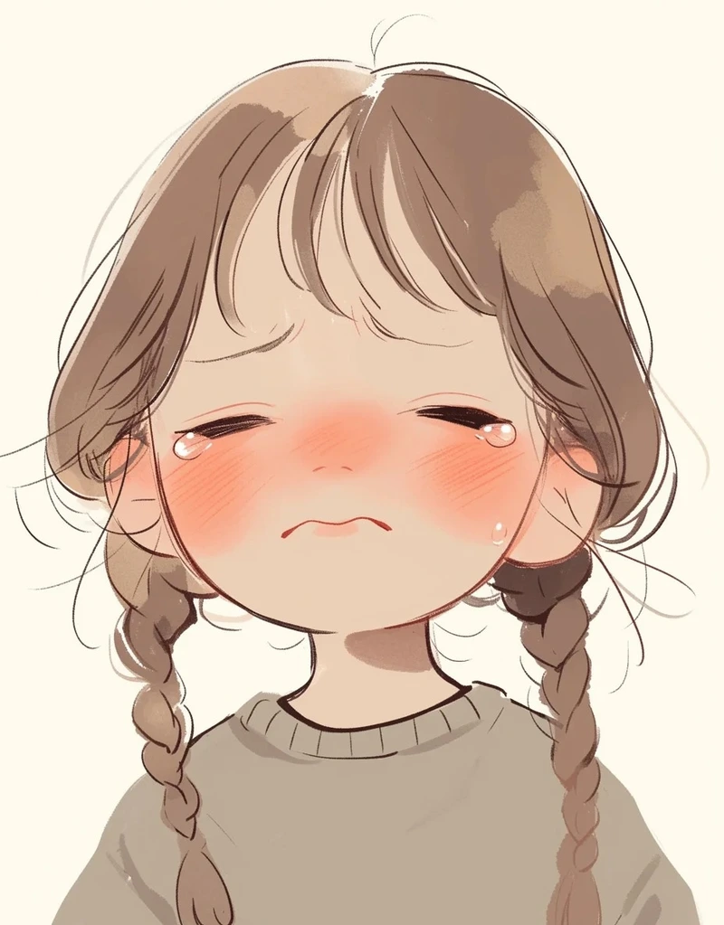chibi buồn khóc