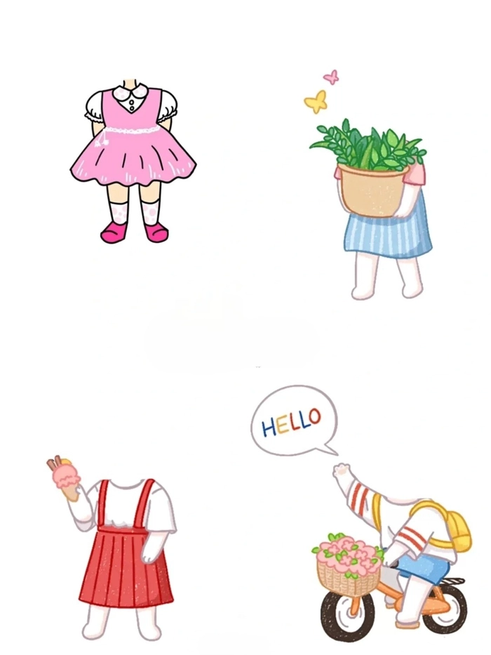 chibi ghép mặt bạn thân