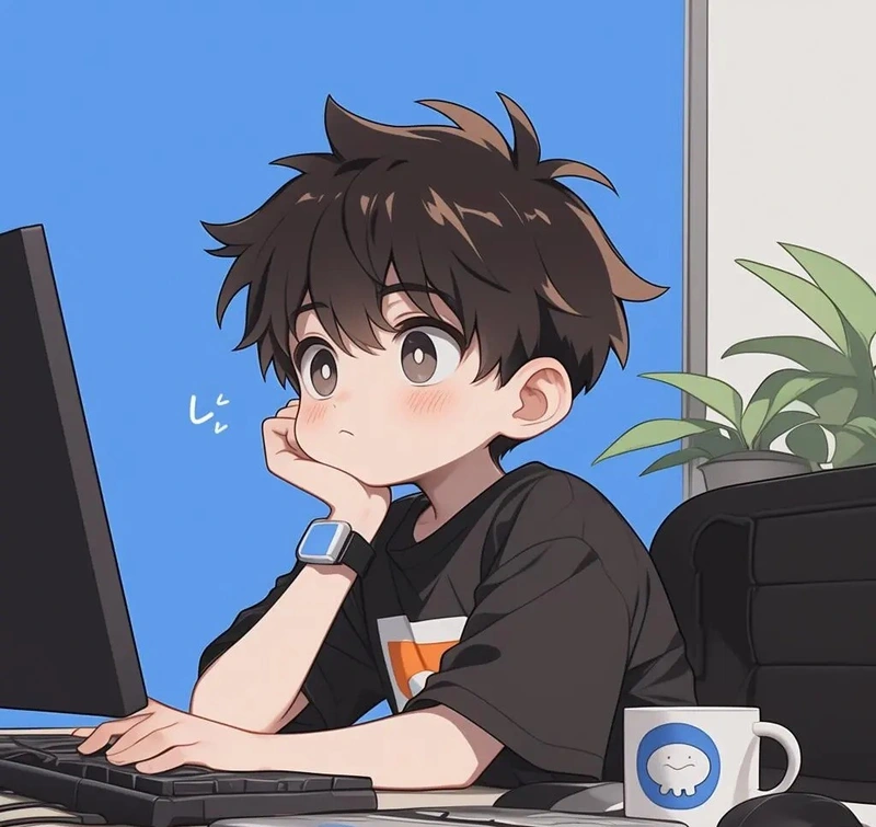 chibi nam ngầu