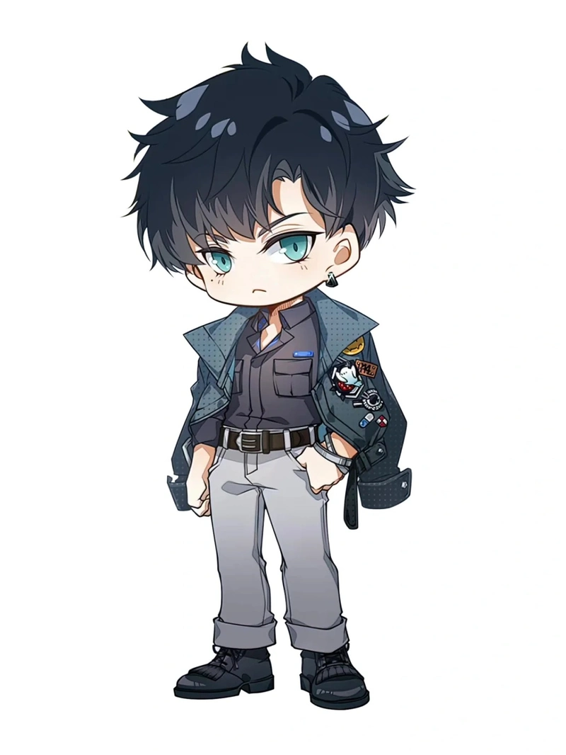 chibi nam ngầu