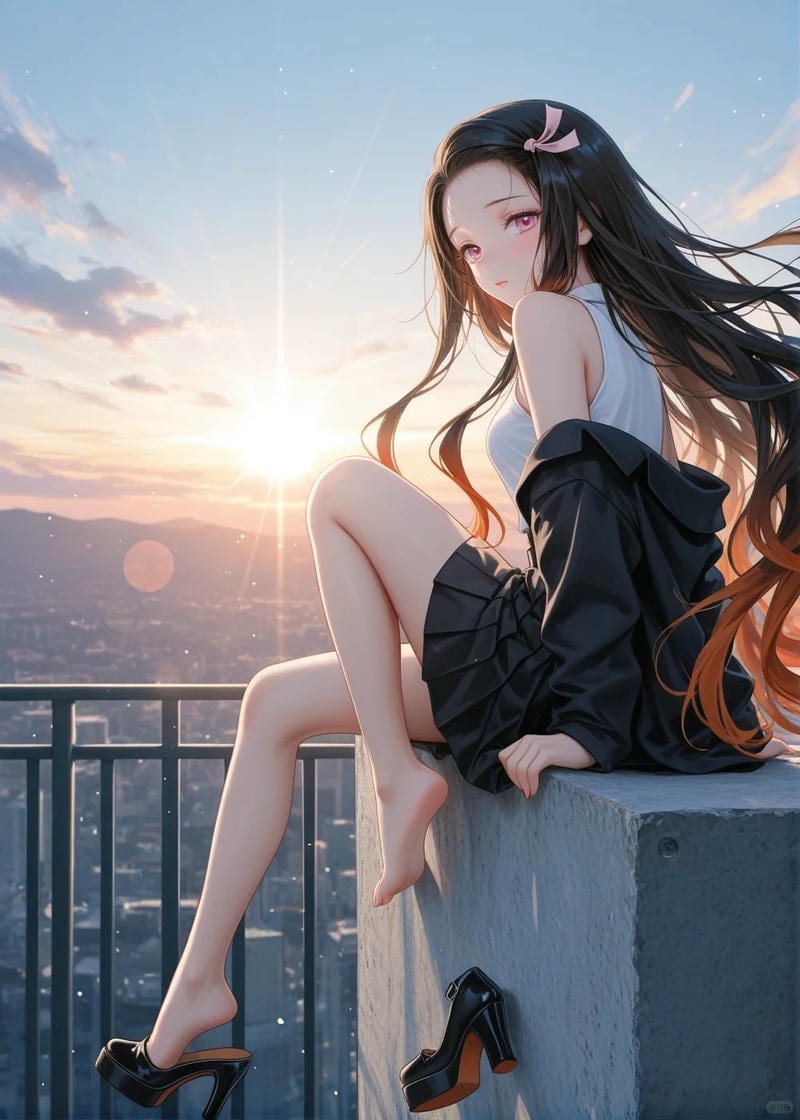 gái anime váy ngắn