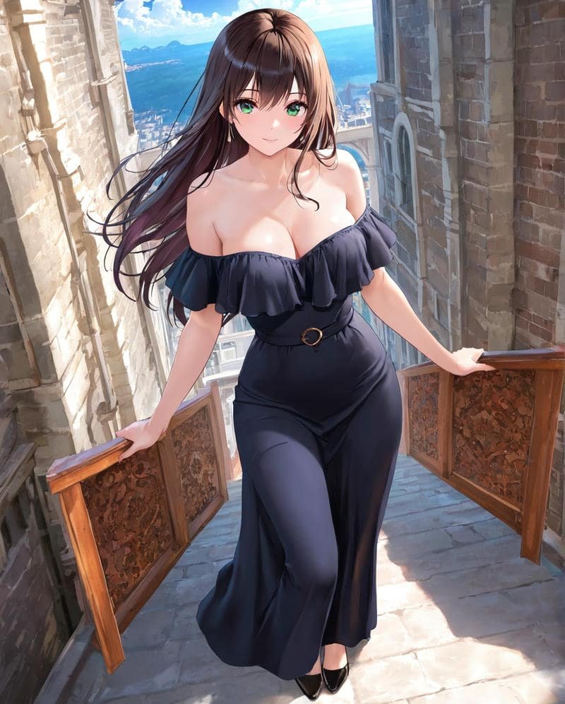 gái xinh anime quyến rũ