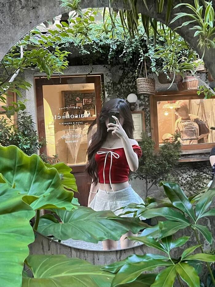 gái xinh che mặt hot