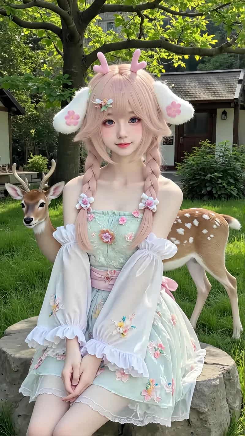 gái xinh cosplay cosplay lolita