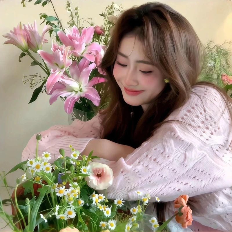 gái xinh cute tóc dài