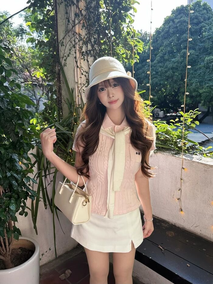 gái xinh mặc pinky đẹp full hd