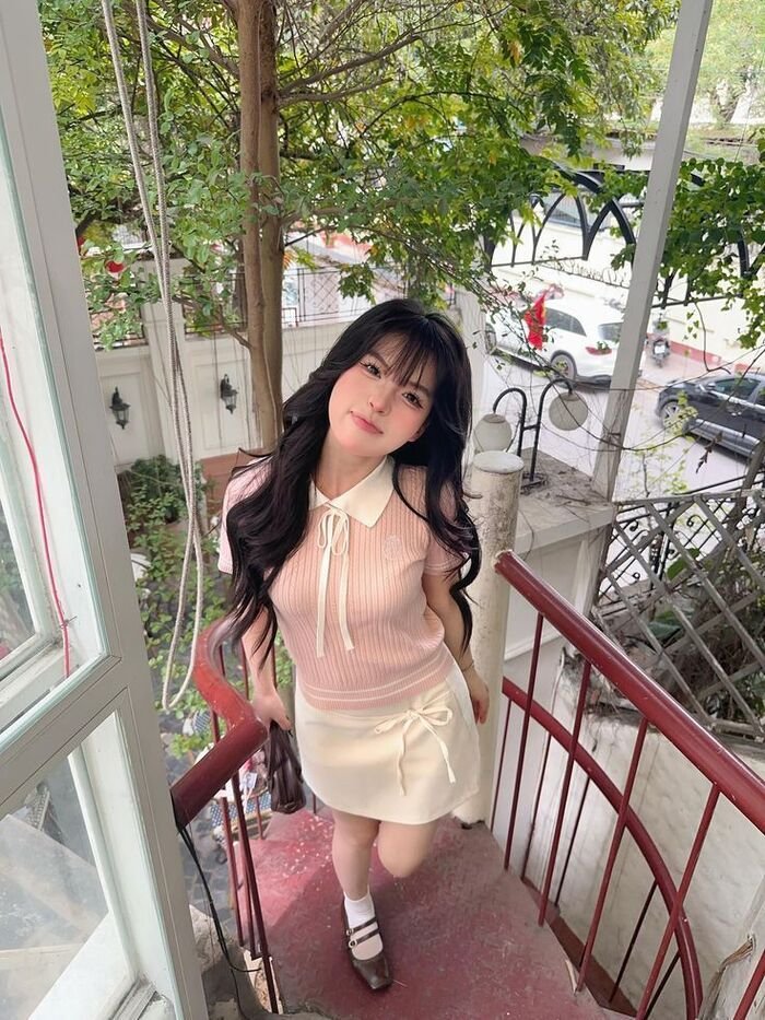 gái xinh mặc pinky hot hd