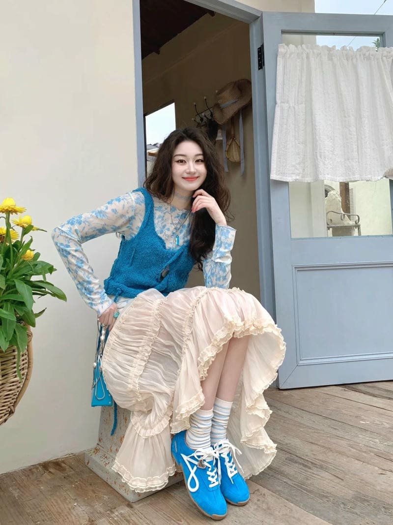 gái xinh mặc váy đáng yêu