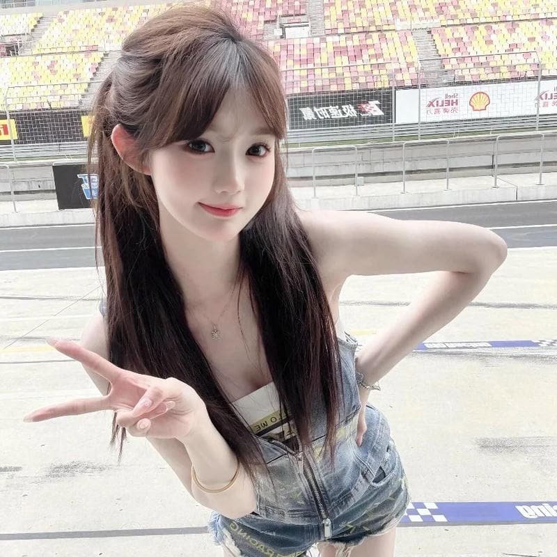 gái xinh tóc dài cute