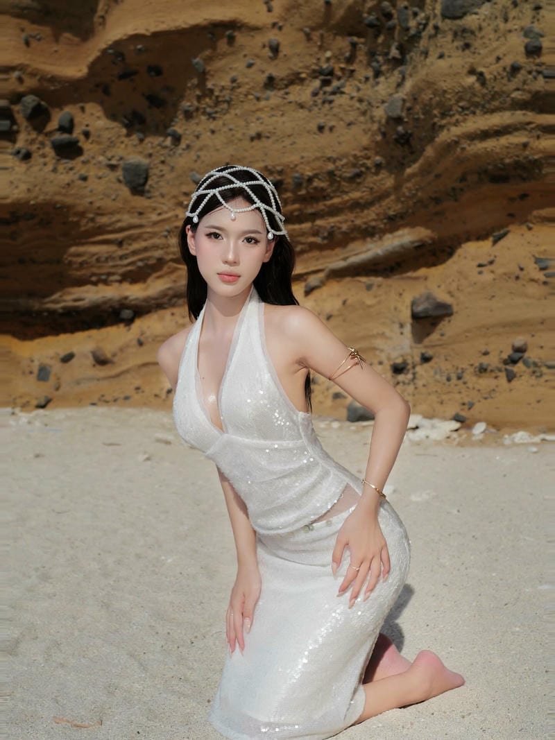 gái xinh váy