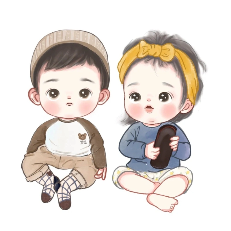 hình ảnh cặp đôi chibi