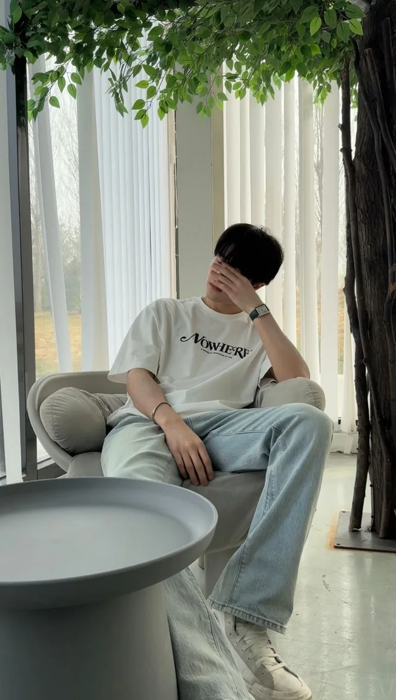 hình ảnh trai đẹp che mặt siêu cool