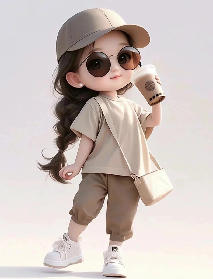 hình chibi bé gái ngộ nghĩnh