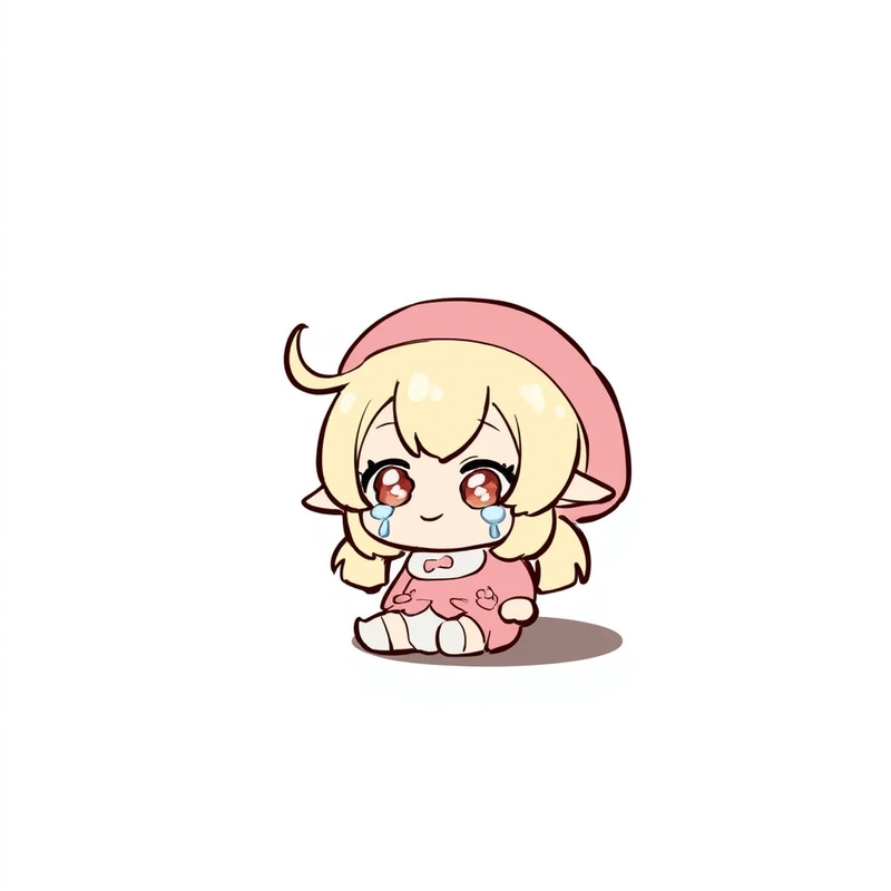 hình chibi buồn đáng yêu