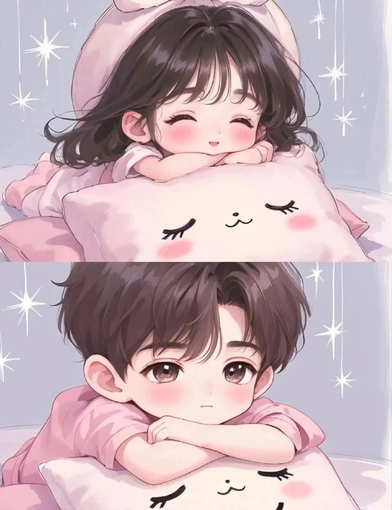 hình chibi cute cặp đôi