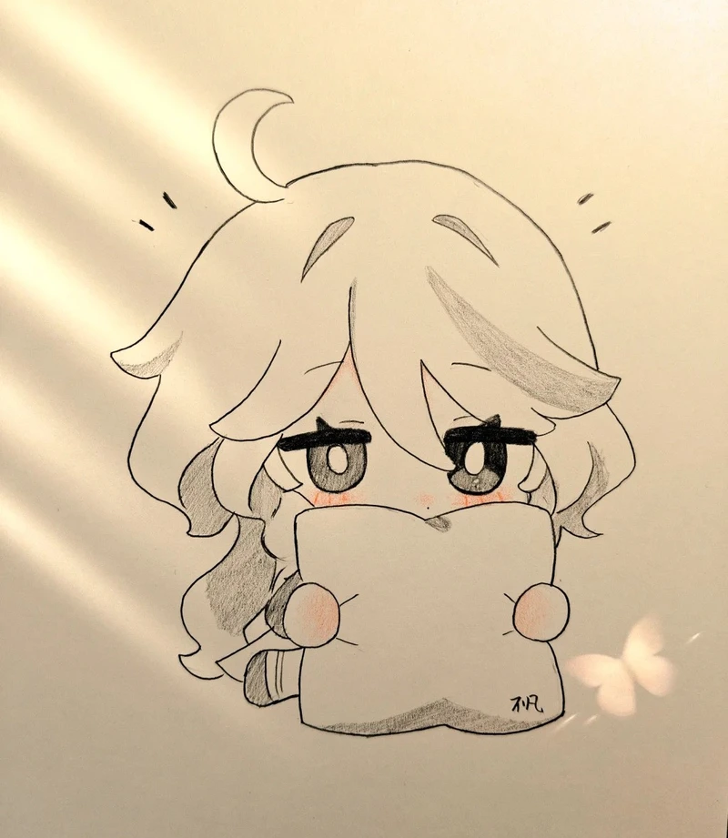 hình chibi cute dễ vẽ nữ