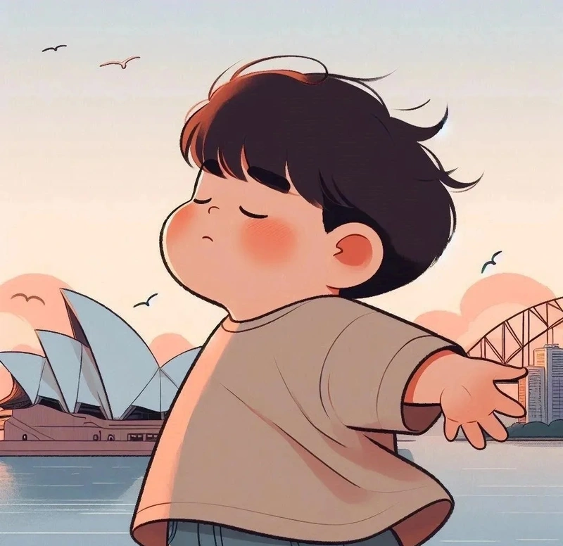 hình chibi nam buồn đáng yêu