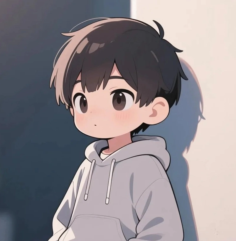 hình chibi nam buồn tâm trạng