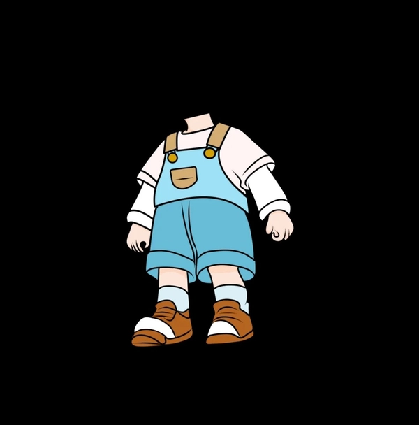 hình ghép mặt chibi một người đáng yêu