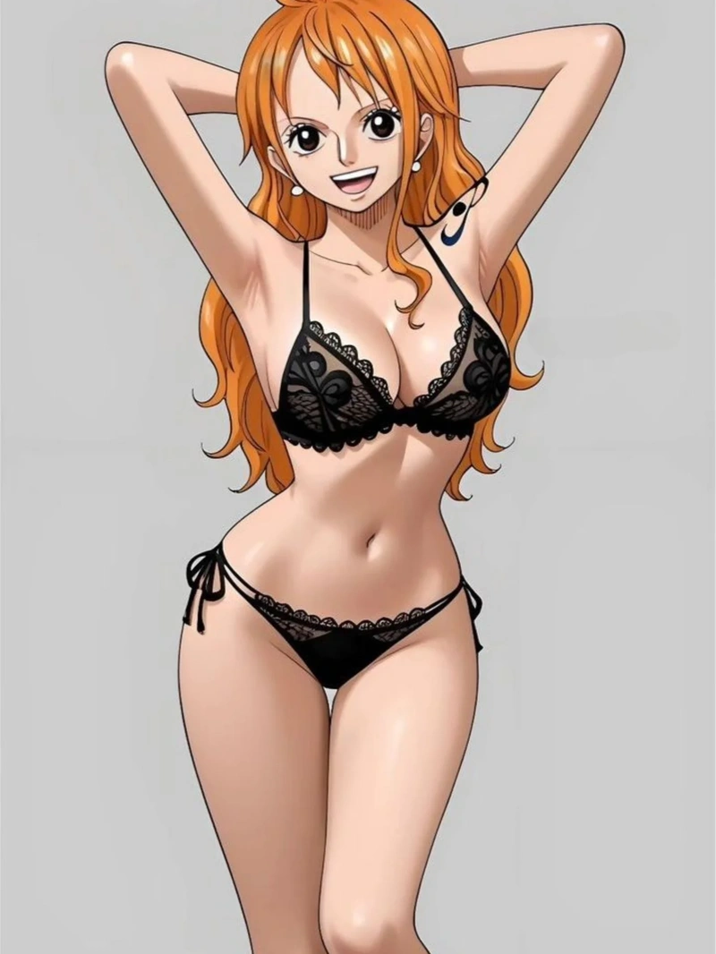 hình nami mặc bikini