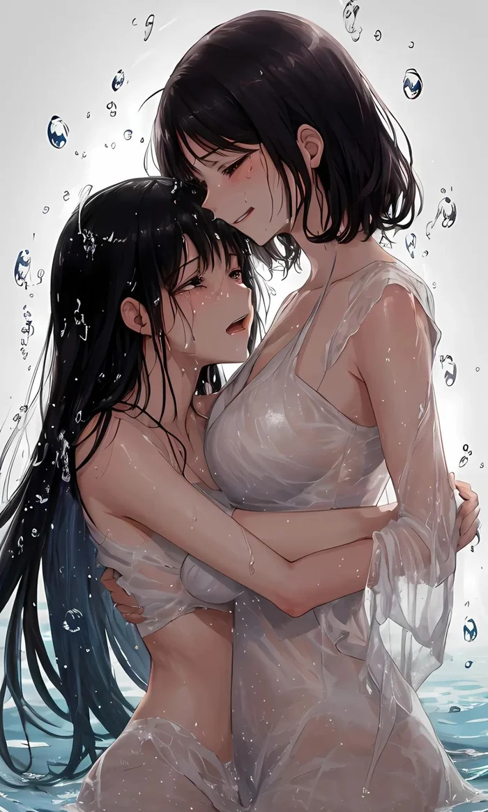 hình nền hai chị em cute