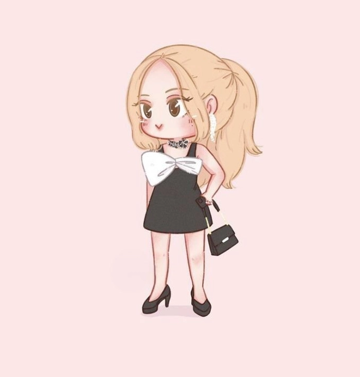 hình rose chibi vui vẻ