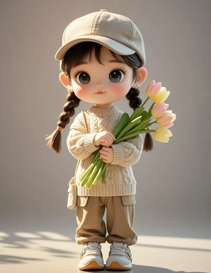 hình vẽ chibi bé gái cute