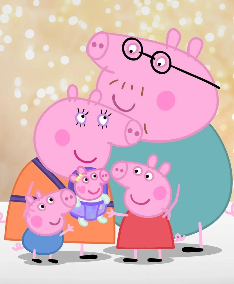 hình về gia đình 4 người chibi