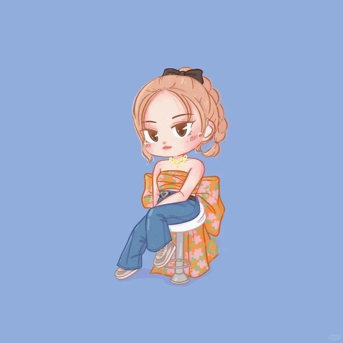 hình vẽ rose chibi cute