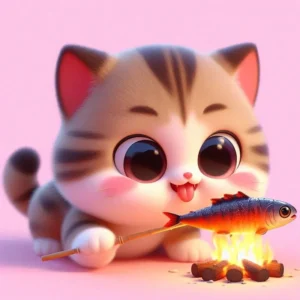 mèo anime cute