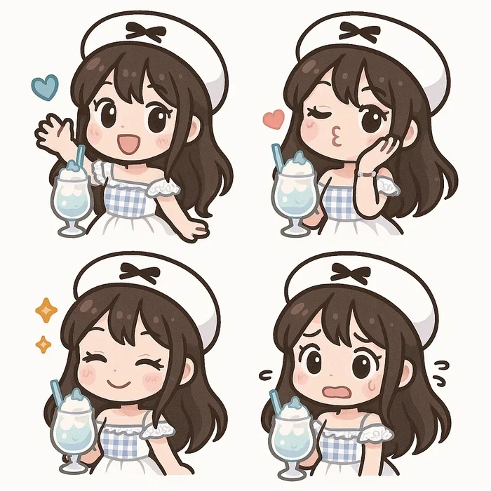vẽ cô gái chibi cute