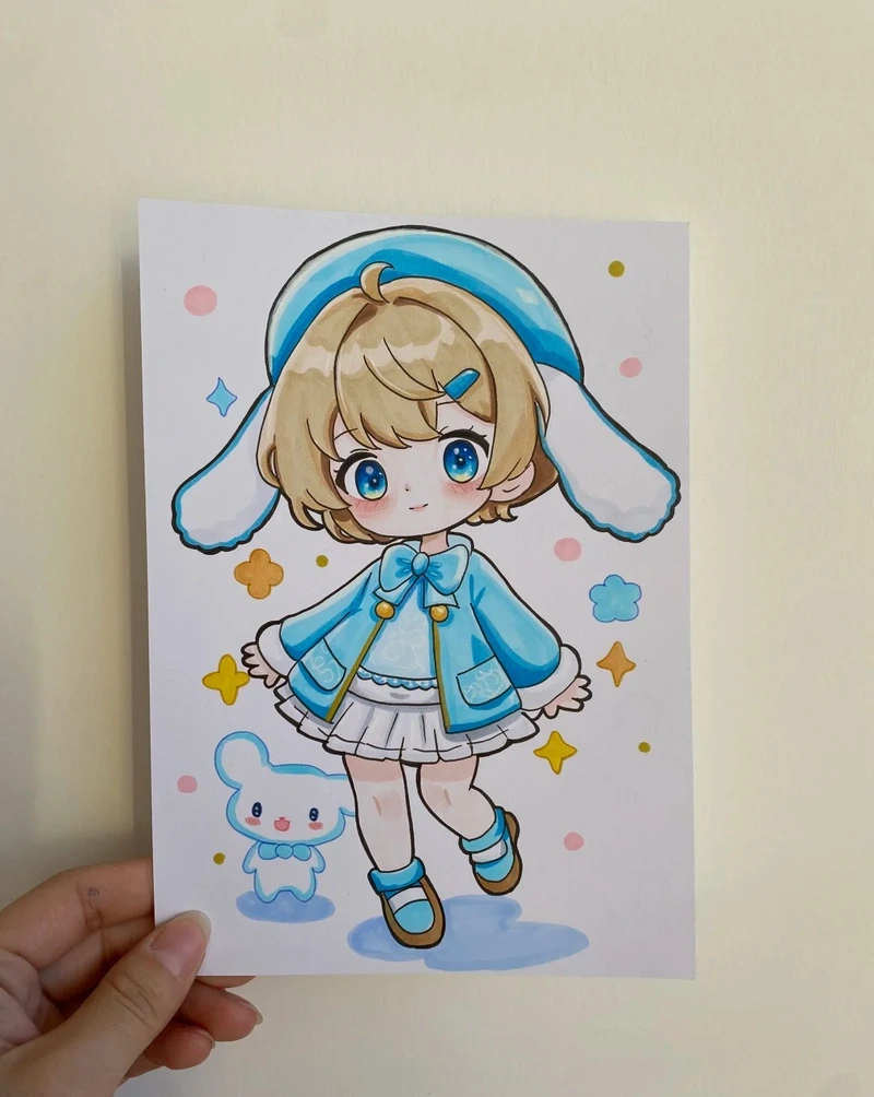 vẽ hình chibi cute