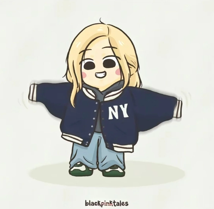 vẽ rose blackpink chibi