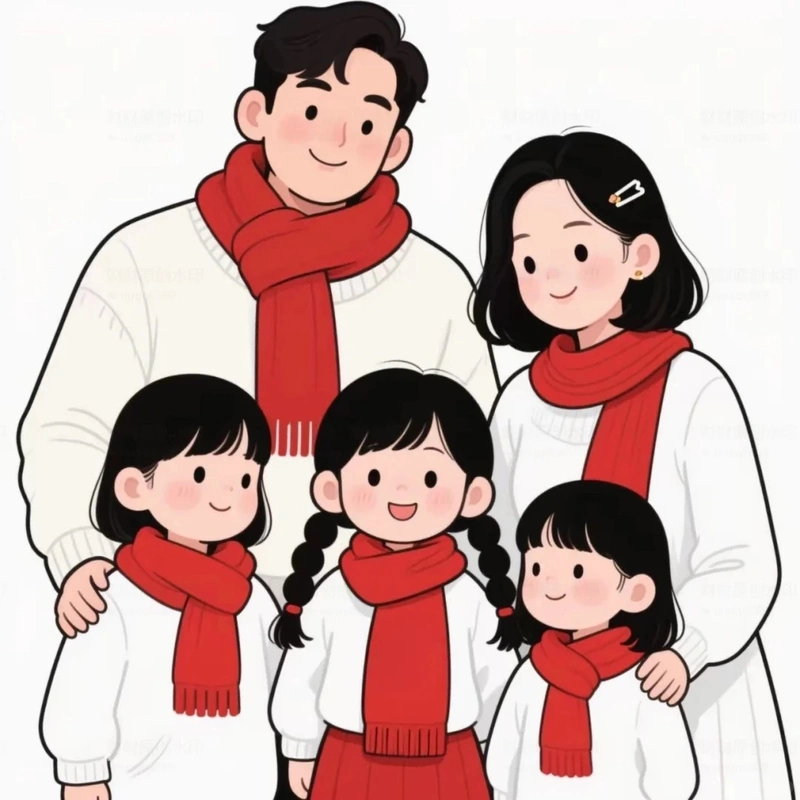 ảnh 3 chị em chibi phong cách anime