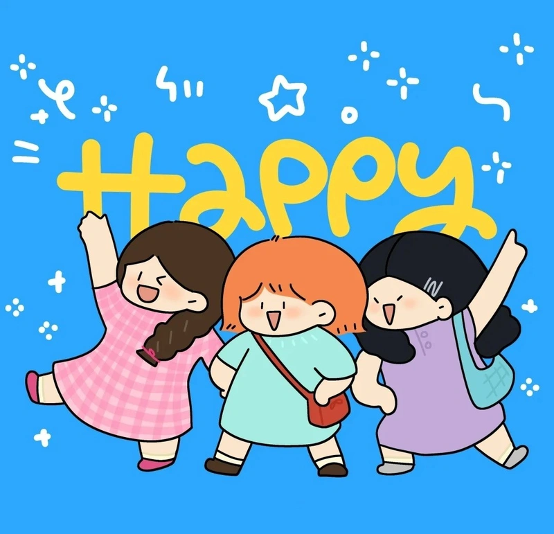 ảnh 3 chị em chibi vui nhộn