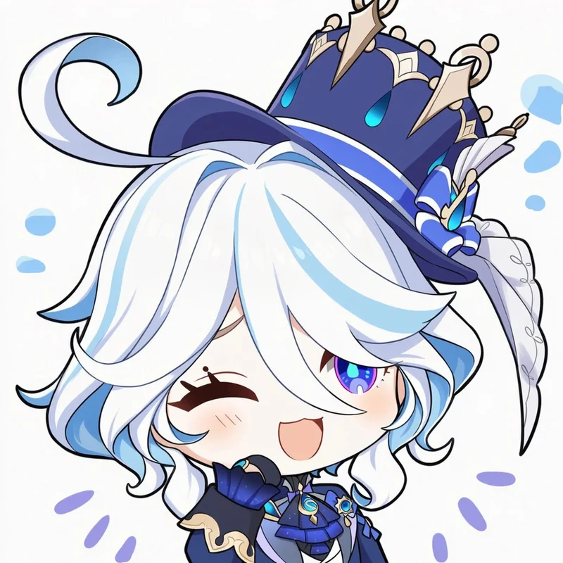 ảnh chibi Genshin Impact mini style dễ vẽ