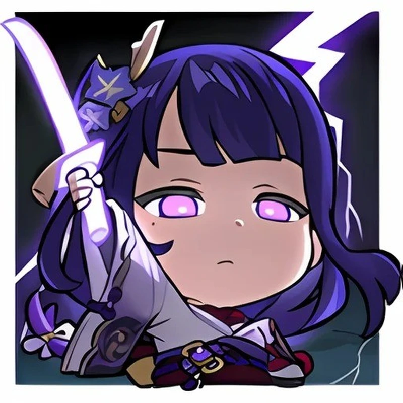 ảnh chibi Genshin Impact tạo dáng pose