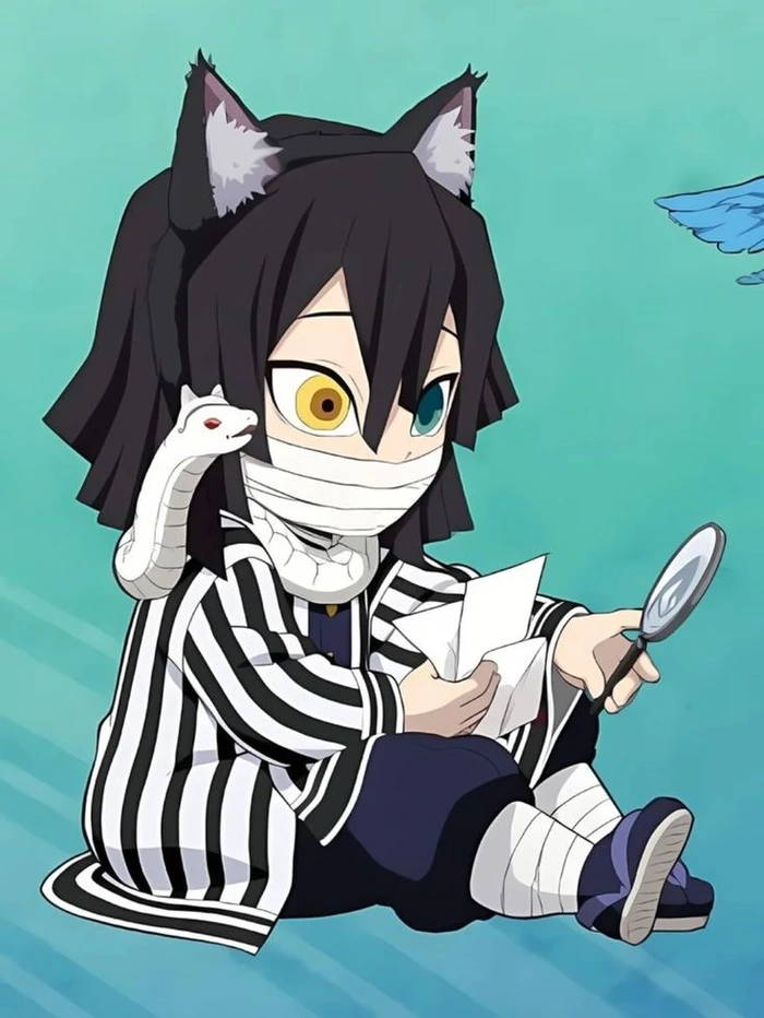 ảnh chibi Obanai cực cute