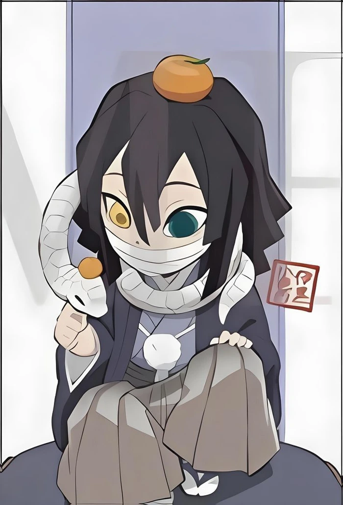 ảnh chibi Obanai mini style