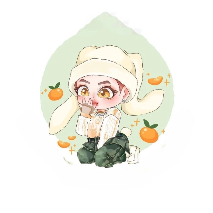 ảnh chibi Pháp Kiều dễ thương tone pastel