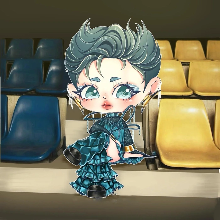 ảnh chibi Pháp Kiều full body ngộ nghĩnh